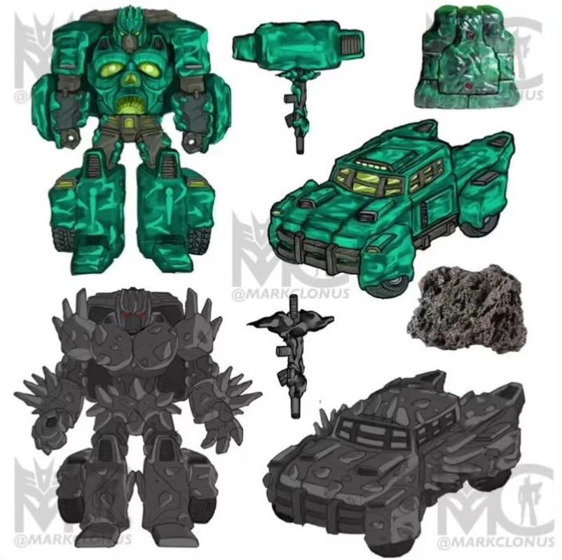 ROCK ON! United Deluxe Magneous Concept Art for Transformers